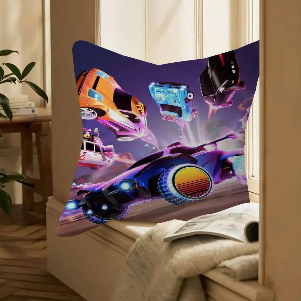 

Персонализированная наволочка для подушки с изображением игры Rocket League, декор для детской комнаты, подарок на день рождения или вечеринку