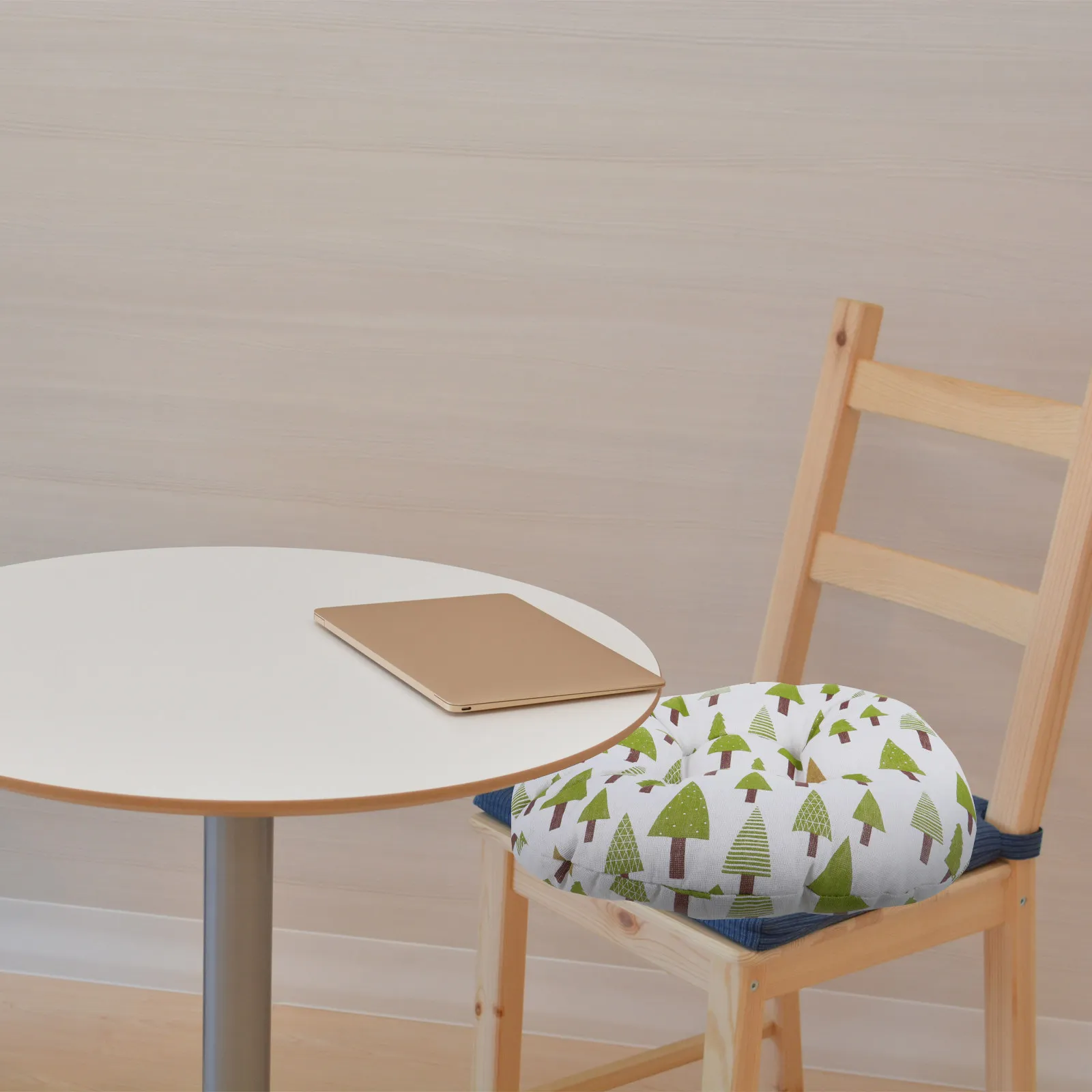 1Pcs Round Cotton-Filled Chair Seat Cushion for Office Kitchen Dining Room Living Room Garden Car Seat Comfort Support Pad
