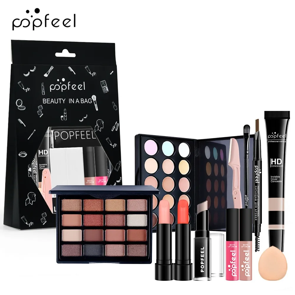 POPFEEL Makeup Set Beginner Makeup Set Beauty Gift Box integrated Makeup Set Box Make-up For Women Makeup Products