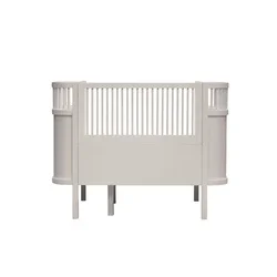 Ivory White  Wood Baby Cot Bed Extending Toddler Bed