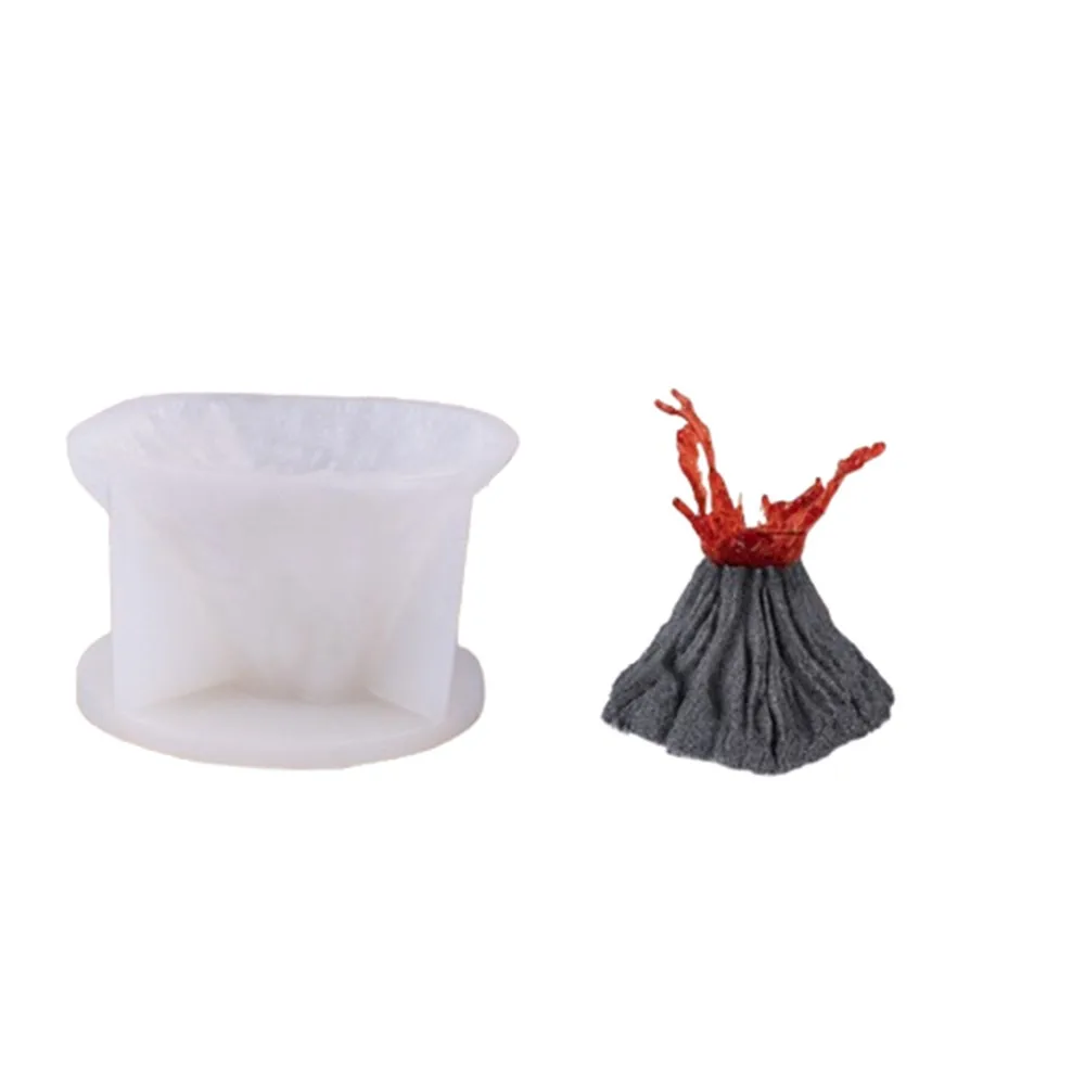 

Elegant 3D Volcano Silicone Mold DIY Crafts Funny Baking Cake Tools Handicraft Aroma Plaster Candle Moulds Holiday Gifts