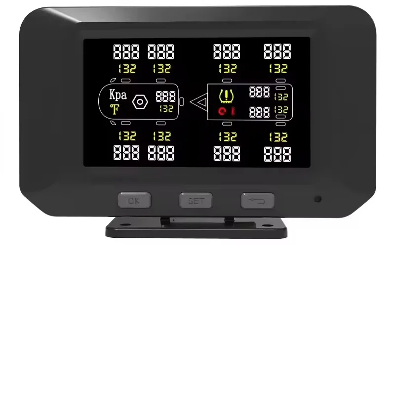 نظام مراقبة ضغط الإطارات Porcsi أفضل Tpms للشاحنات RVs، MotorHomes، العجلات الخامسة، المدربين والمقطورة مع مستشعر 2-12 #5