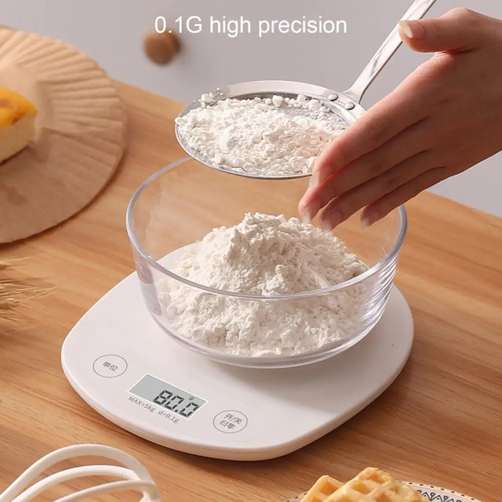 Food Weight Measuring Device Precision Kitchen Food Scale Set with Easy-to-read Digital Display for Cooking for Meal for Baking