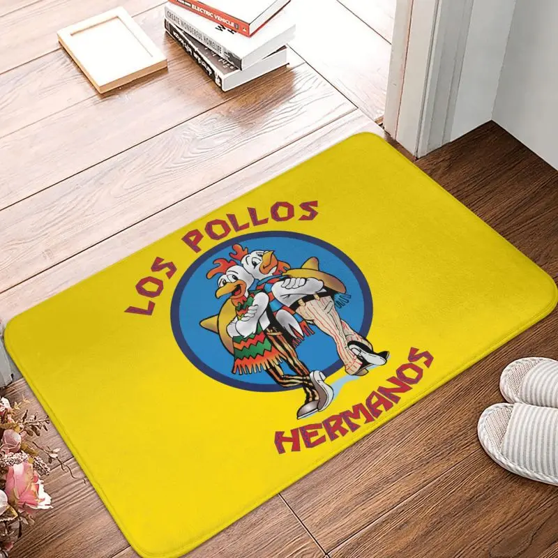 Chicken Brothers Los Pollos Hermanos Front Door Mat Anti-Slip Quick Dry Breaking Bad Doormat Kitchen Bedroom Entrance Carpet Rug