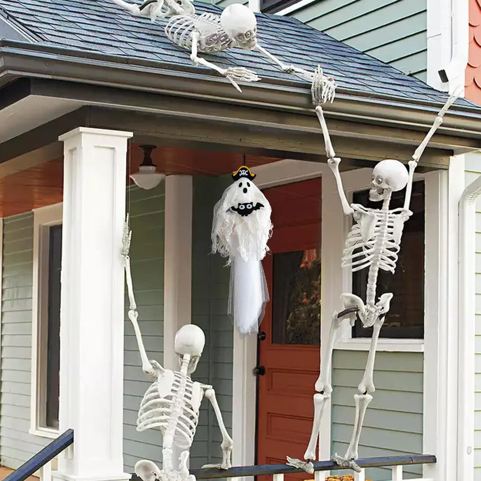 زينة الأشباح ديكور شبح مخيف شجرة الحلي لوازم الحفلات ديكورات المنزل للخارجية داخلي مسكون ساحة المنزل #3