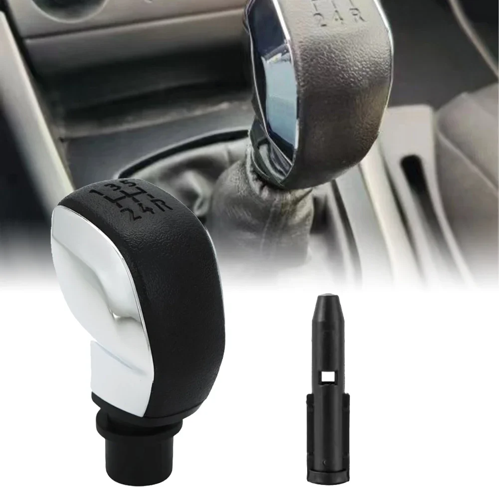 Car Interior Upgrade Bright Silver Car Gear Shift Knob Auto Gear Handle ABS Plastic Construction Anti-corrosion Material