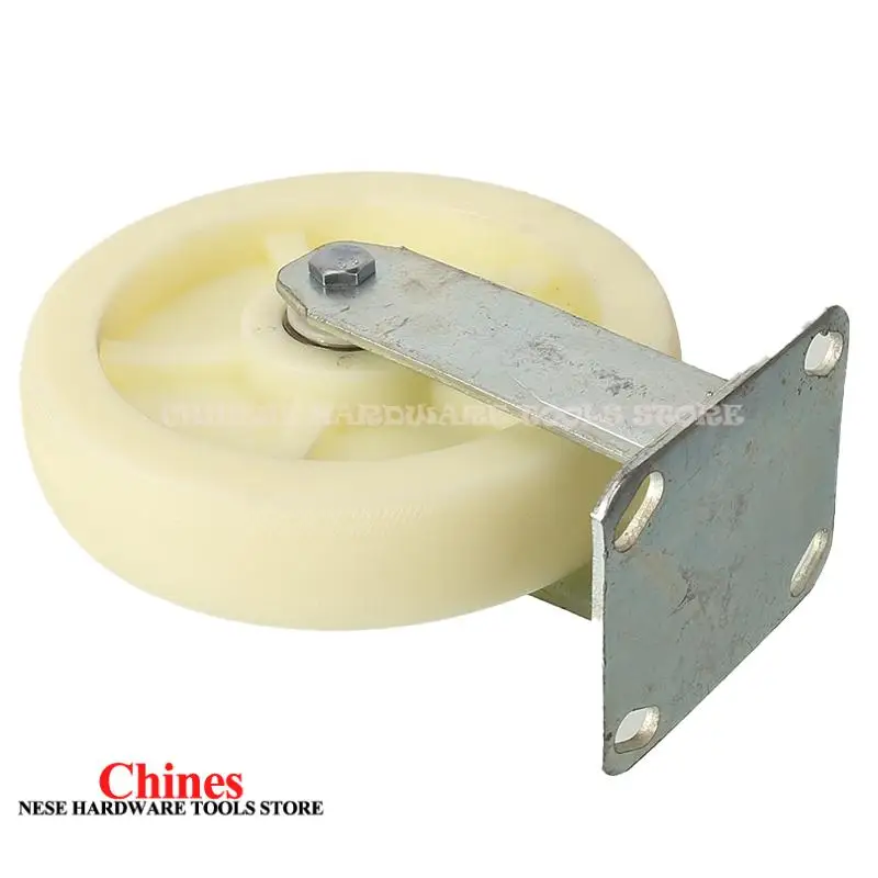 Durable 8-Inch Nylon Fixed Wheel with Stable Orientation Garage No Deviation – Ideal for Kitchen Living Room Applications