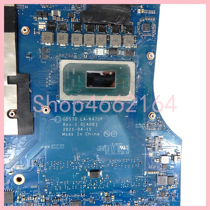 Imagem -03 - Placa-mãe La-k472p com I711800h Cpu Rtx3060 Rtx3070 Rtx3080 Gpu para Laptop Dell Alienware X17 r1