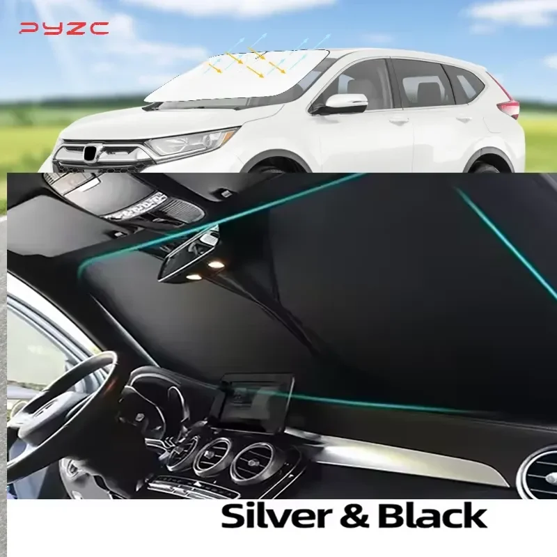 

Car Windshield Sun Shade Covers Visors Auto Front Window Sunscreen For Honda CR-V 2017-2020 2021 2022 CRV Sunshade Accessories