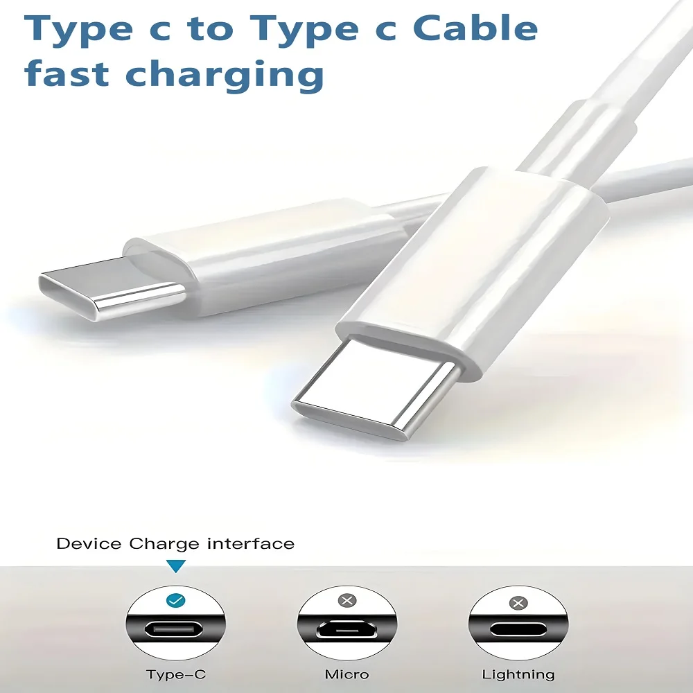 60W PD Fast Charging Cable USB C to Type C For Apple Iphone 15  Huawei Xiaomi Samsung Type C Weaving Cable Accessories Data line image 6