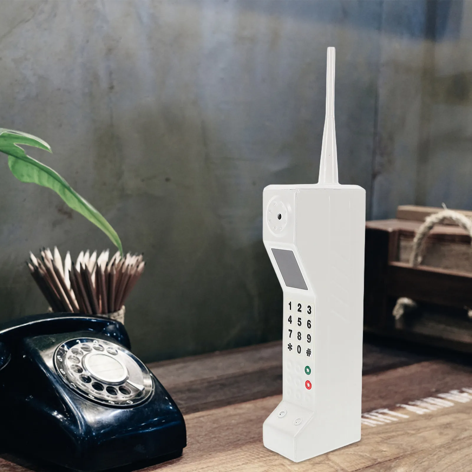 Retro Cell Phone Vintage Style Decorative Prop for 80s 90s Party Home Decor Stage Performance Desktop Ornament