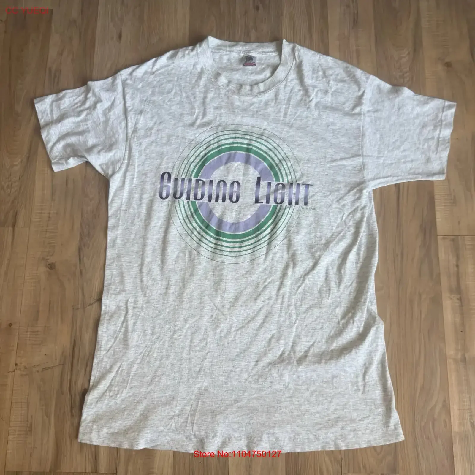 Vintage Guiding Light Gray T shirt Men s Size XL 1991 TV Show Made In USA vintage Washed Slightly designer clothes Casual