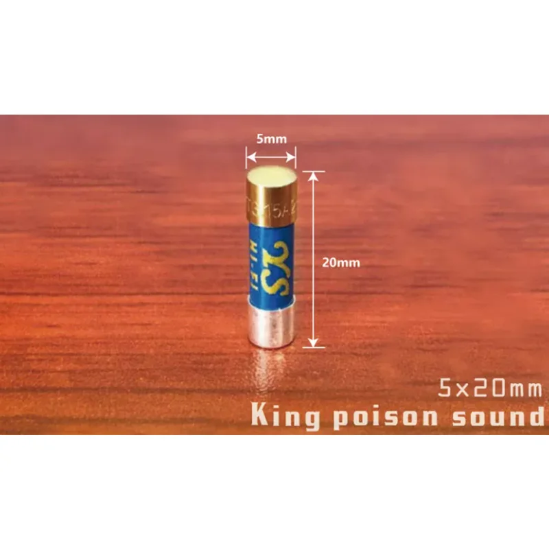 Britain YS 5x20mm new enthusiasts gold-plated silver nano audio fuse power amplifier CD decoder 125mA-20A