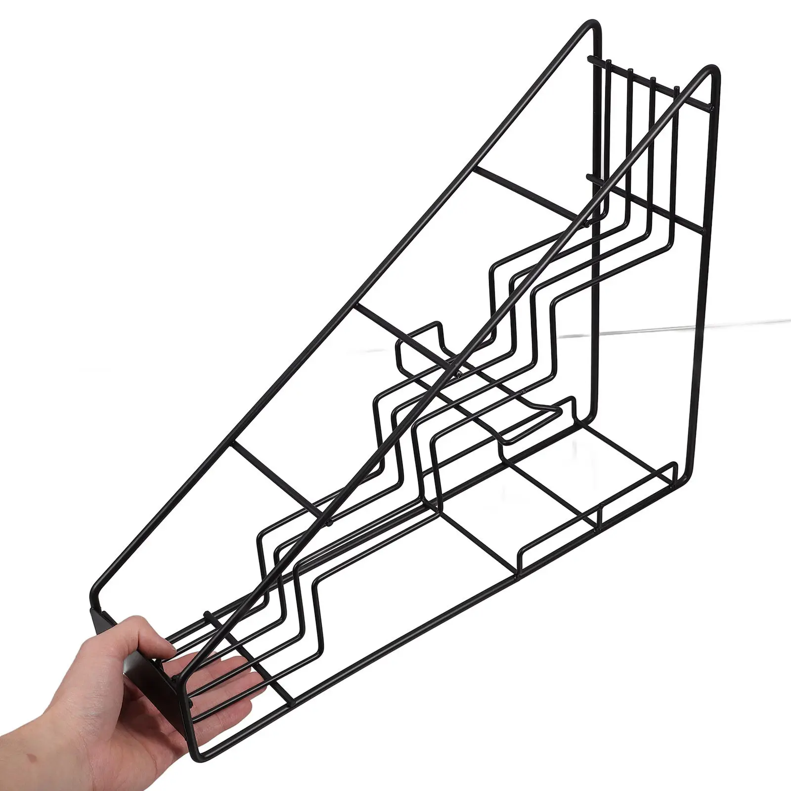 

Stainless Steel Sugar Syrup Rack Stepped Storage Shelf for Syrup Bottles Coffee Shop Kitchen Organizer Stepped Shelf