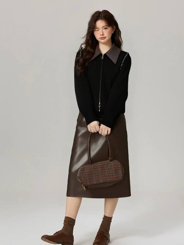 

Faionable комплект из двух предметов, женский осенний комплект больших размеров, новый винтажный комплект для похудения, длинное волокно из полиэстера, свеч Ми...