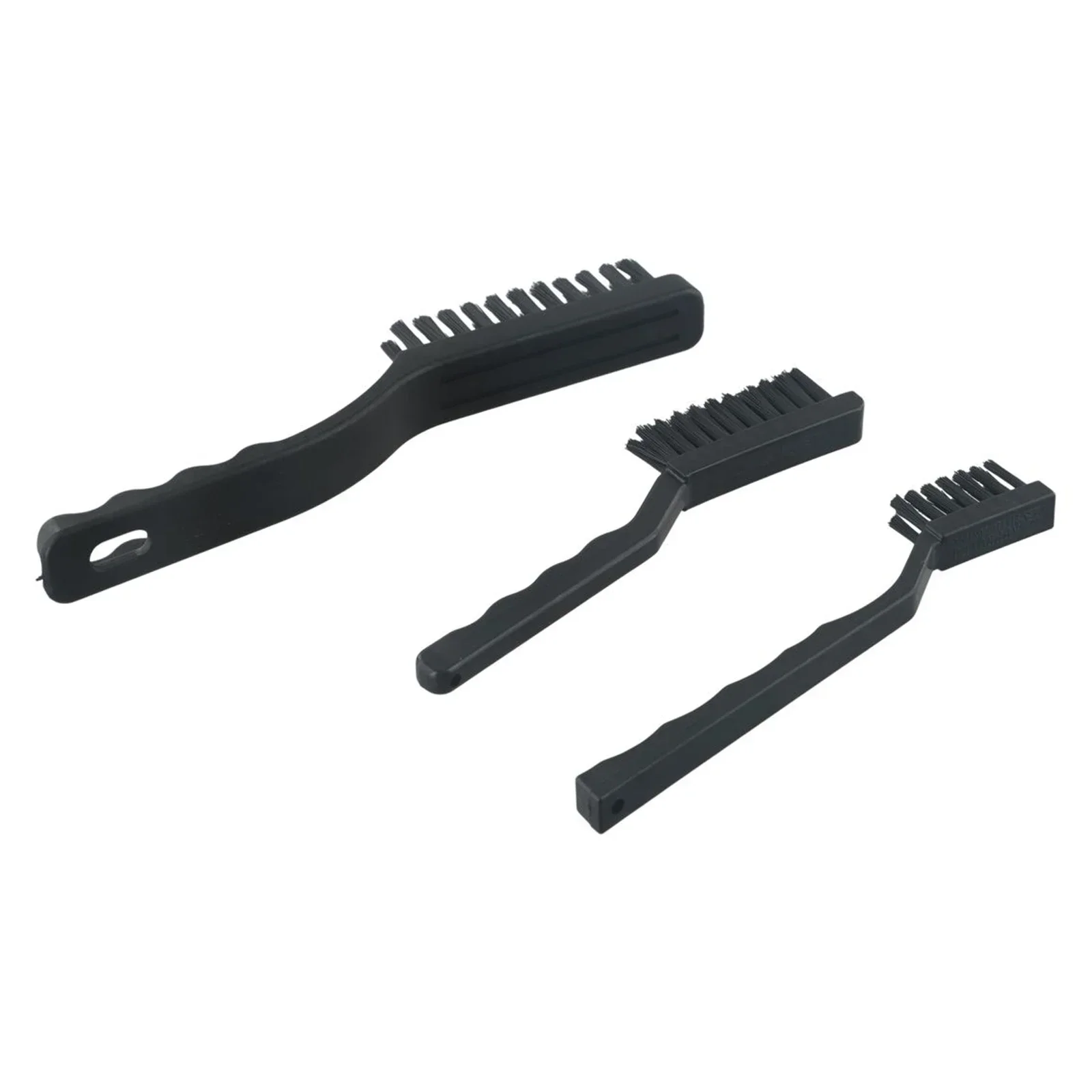 1pc/3pcs Spazzola antistatica Spazzola per capelli antistatica elettronica Pulizia della polvere Utensili manuali Manico in plastica nera Spazzola in fibra sintetica