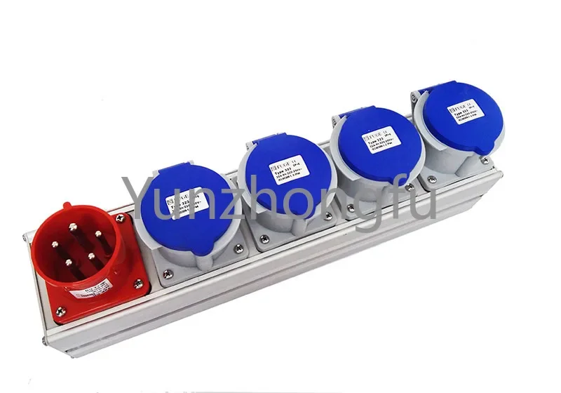

6-way 16A junction box, Fuge stage lighting and sound large screen power box, mobile rental wiring and distribution box