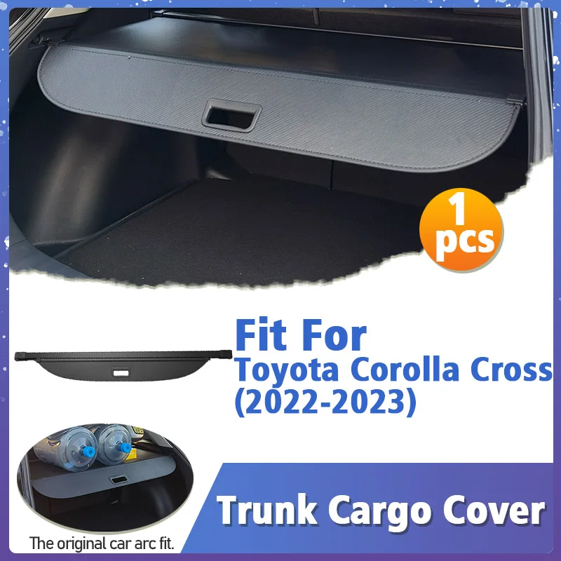 

For Toyota Corolla Cross 2022 2023 Trunk Cargo Cover Security Shield Rear Luggage Curtain Retractable Partition Privacy