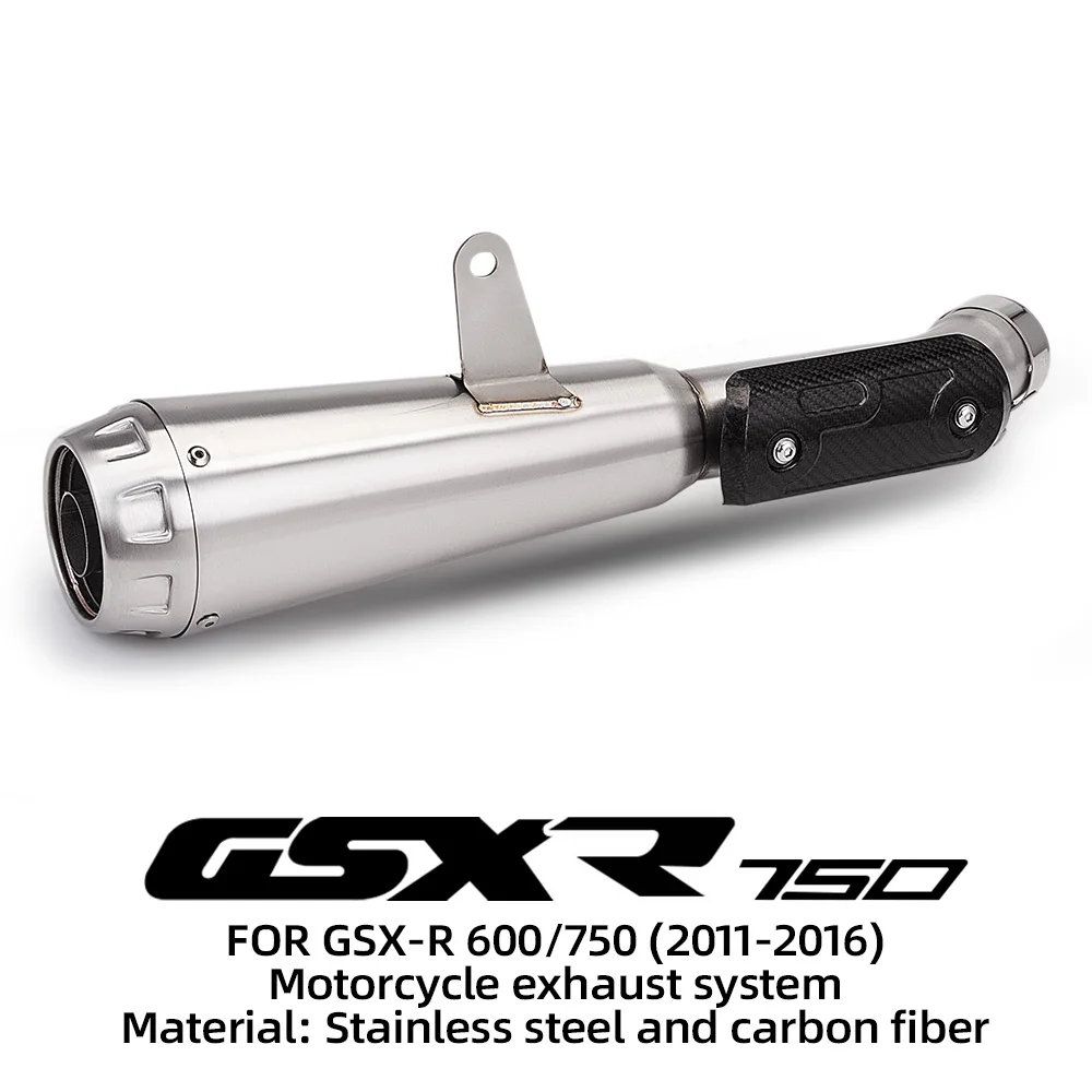 Slip On For GSXR600 GSXR750 GSXR 600 750 Motorcycle Exhaust Escape Modified Muffler