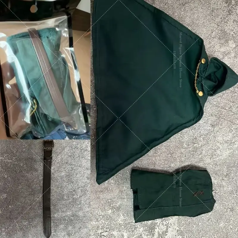 Handgefertigte Kleidung im Maßstab 1:12, grüner Umhang, Weste, brauner Gürtel, männliche Kleidung für ML Victor von Doom, 6-Zoll-Actionfigur, Soldat