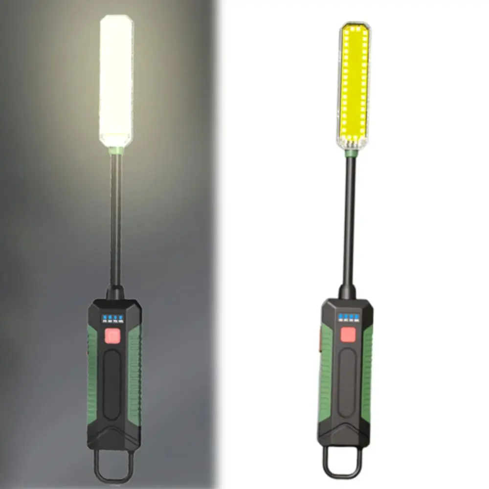 

Type-C Rechargeable Magnetic Flashlight Waterproof Magnet Portable Design COB Work Light Lightweight Construction 360° Flexible