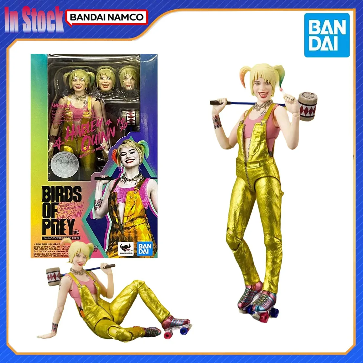 

Оригинальная аниме-фигурка Bandai Birds of Prey SHF Harley Quinn, наборы моделей, подарок для детей, оригинальная аниме-модель