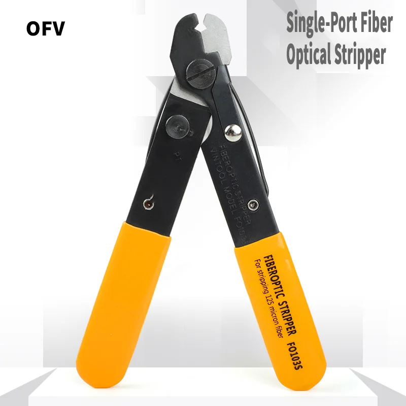 

Single-Port Fiber Optical Stripper Wire Strippers FTTH Tools Optical Fiber Stripping Pliers FO103-S