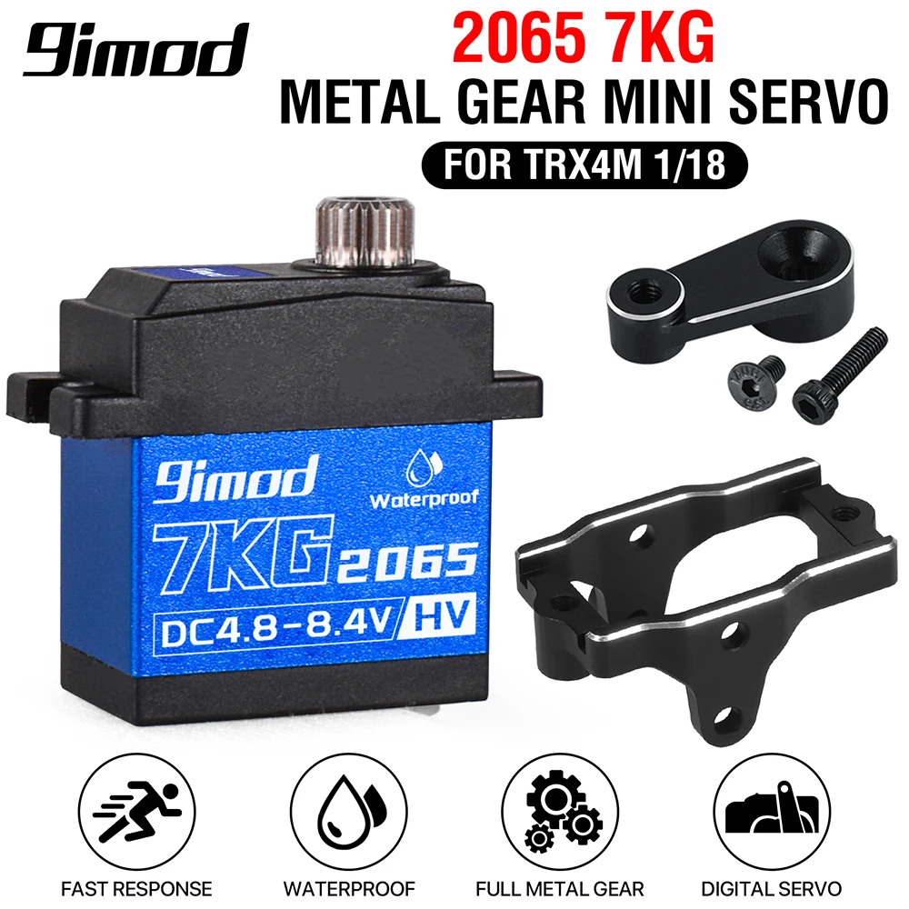 INJORA Micro Numérique Servomoteur 11KG sans Noyau Couple Elevé ave