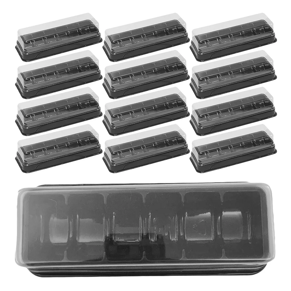 

24Pcs Macaron Boxes Clear Window 6 Grid Small Bakery Packaging Elegant Dessert Storage Gift Containers Baked Goods Container