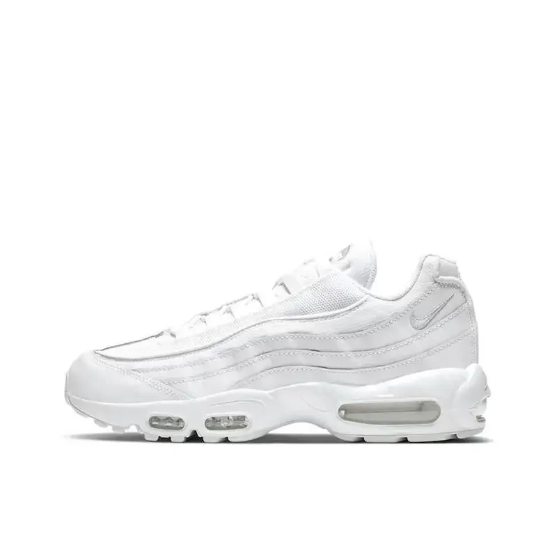 Nike Air Max 95 Retro, Comfortable, Versatile, Non Slip, Lightweight, Simple, Low Cut Casual Running Shoe, Unisex, Pure White