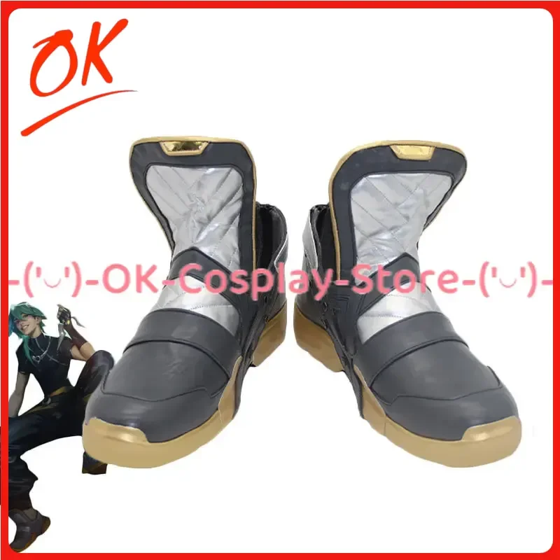 

[Customized] LOL Ezreal Cosplay Shoes Anime Game Roleplay Costume Prop Halloween Carnival Holiday Party PU Leather Boots