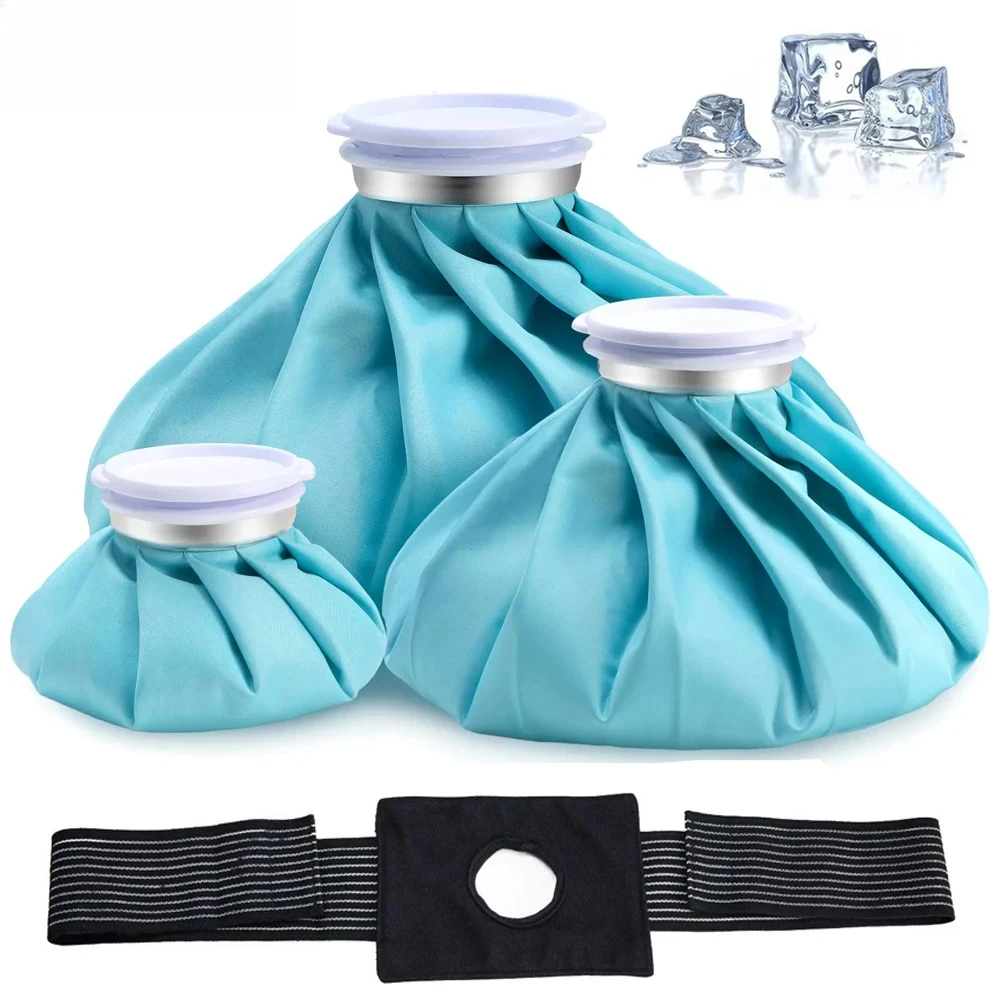 

Ice Bag Packs for Injuries, Reusable Ice Bags, Hot & Cold Therapy and Pain Relief for Knee Leg Injury,No-Leak Waterproof Ice Bag