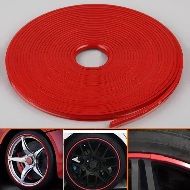 8mCar Radnabe Dekorative Streifen Reifenschutz Ringe Anti-kollision Anti-scratch Dekorative Linie Modifikation Liefert Amagi