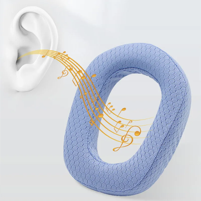 وسادات الأذن لـ Logitech G435 لـ Zone vibe100 ملحقات سماعات الأذن استبدال بطانة للأذن وسادة إسفنجة جلدية ناعمة من البروتين