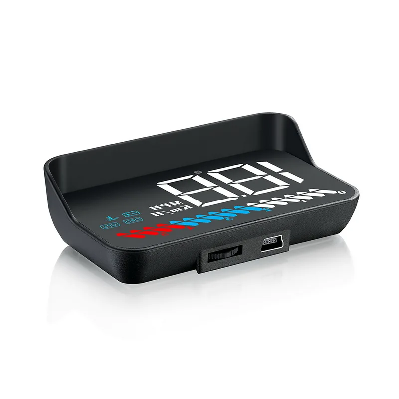 1Pcs M7 Universal Car HUD No Brand No OEM Part Number OBD‑GPS KM‑MPH Switch FIT FOR Multi‑Types Auto Windshield Display