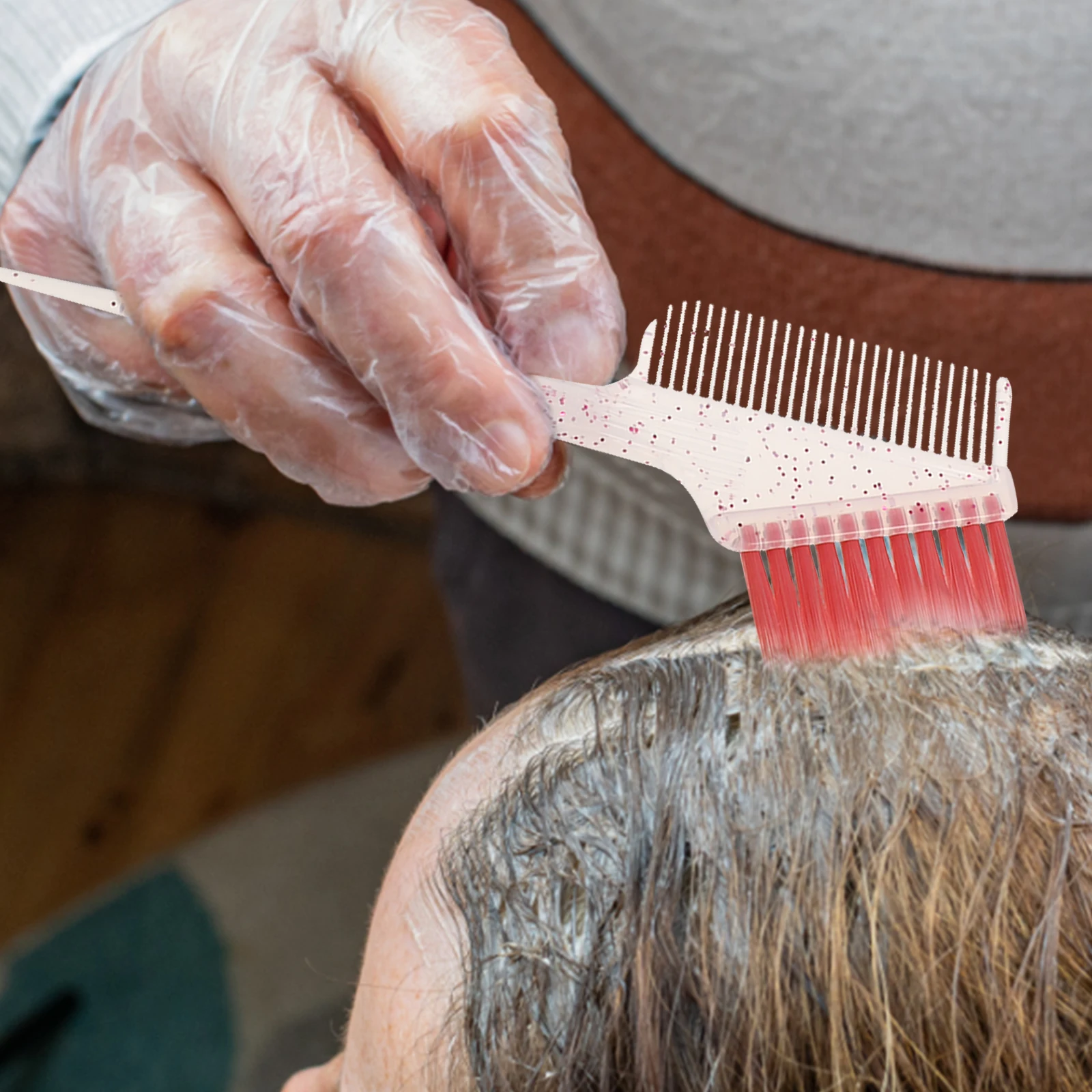 

1 set Hair Highlighting Board Dye Brush Comb Foiling Paddle Styling Supply Kit Tools For Salon Home Use