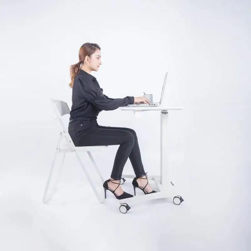 Adjustable Compact Tech Desk for Standing and Sitting - Ergonomic Height Adjustable Workspace with Modern Design and
