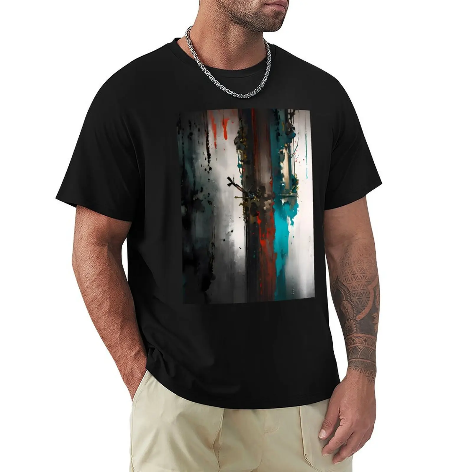 The Reflection of Life's Traces T-Shirt Street Style Casual Tee Shirt
