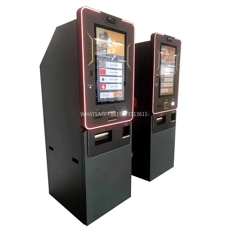 Automatic Foreign Currency Exchange Machine Self Service Cash Exchange ATM Machine with Off-line Software for Airport and Banks