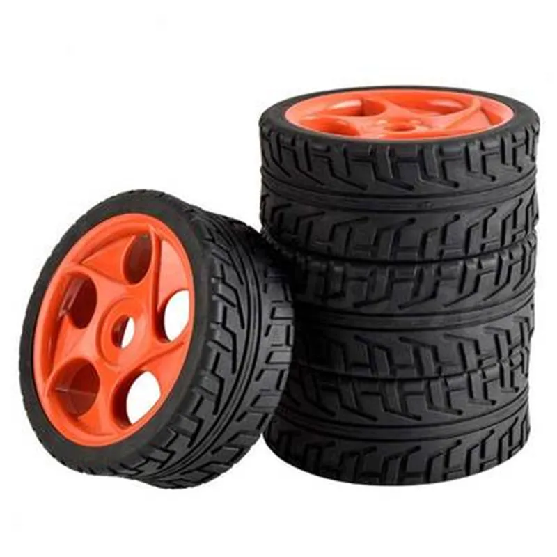 4Pcs RC 1/8 Nitro Buggy Remote Control Car HSP 100*43mm HUB HEX 17mm Rubber Tyre Tires & Wheel Rim Foam Inserts