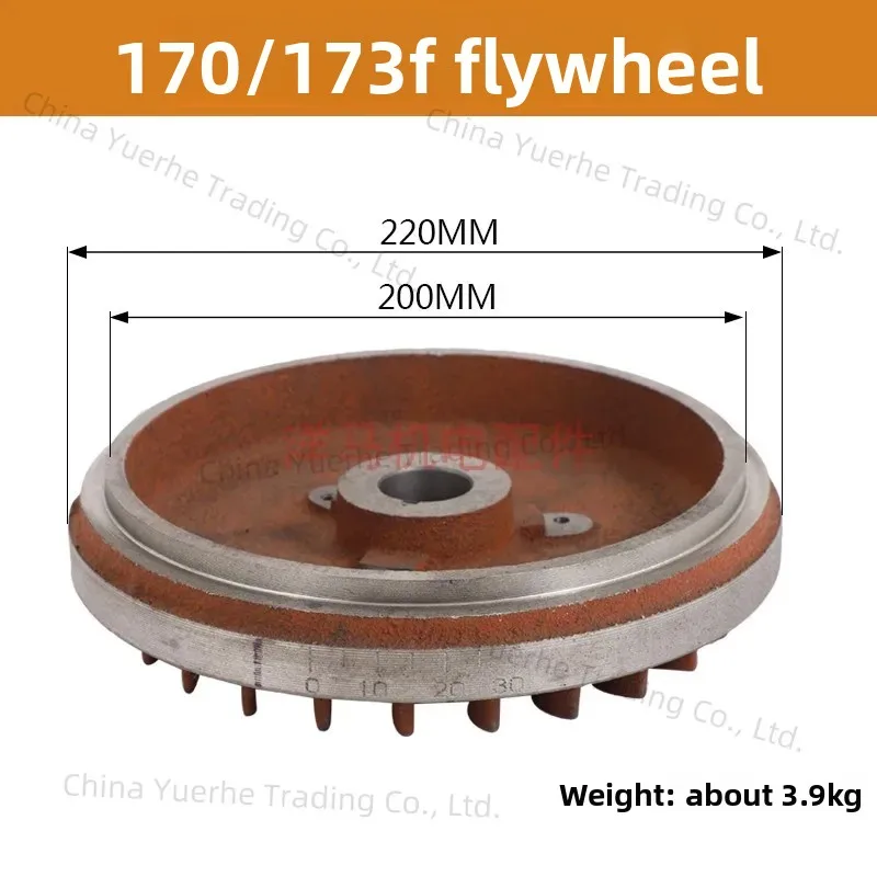 

Детали генератора дизельного двигателя с воздушным охлаждением Daquan 170 173, 178 186F 188 192F маховик дизельного двигателя