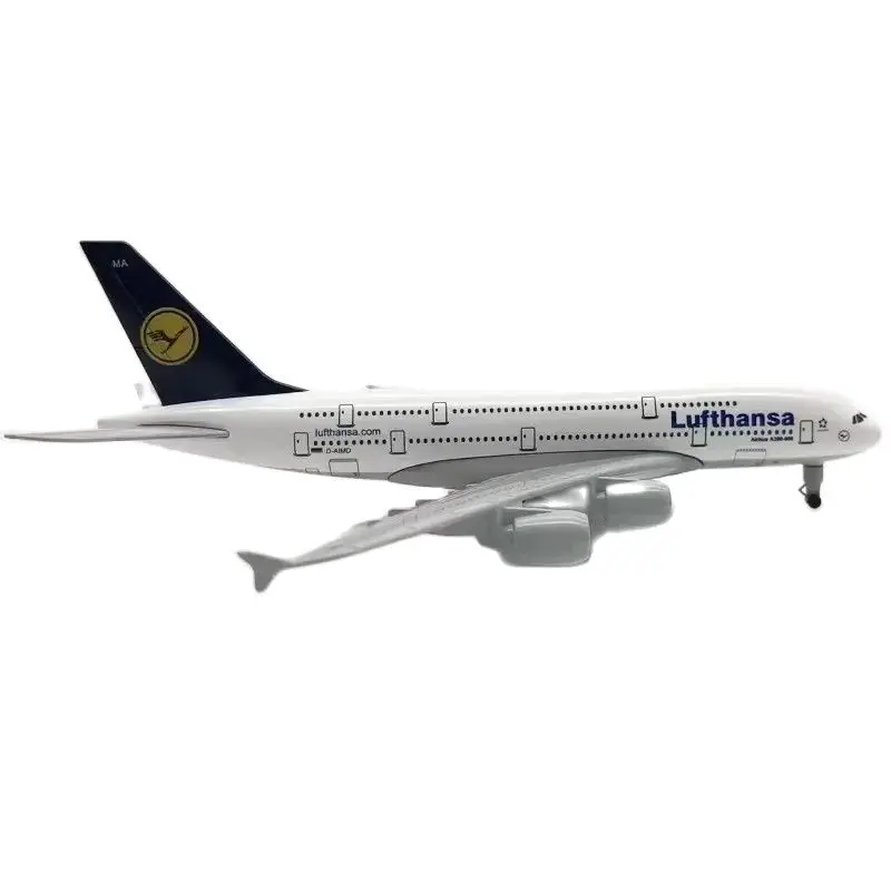 for:Die-Cast Airplane 20CM B747 Lufthansa Airlines Airplanes Plane Aircraft Alloy Model Gifts for Family and Friends Ornaments