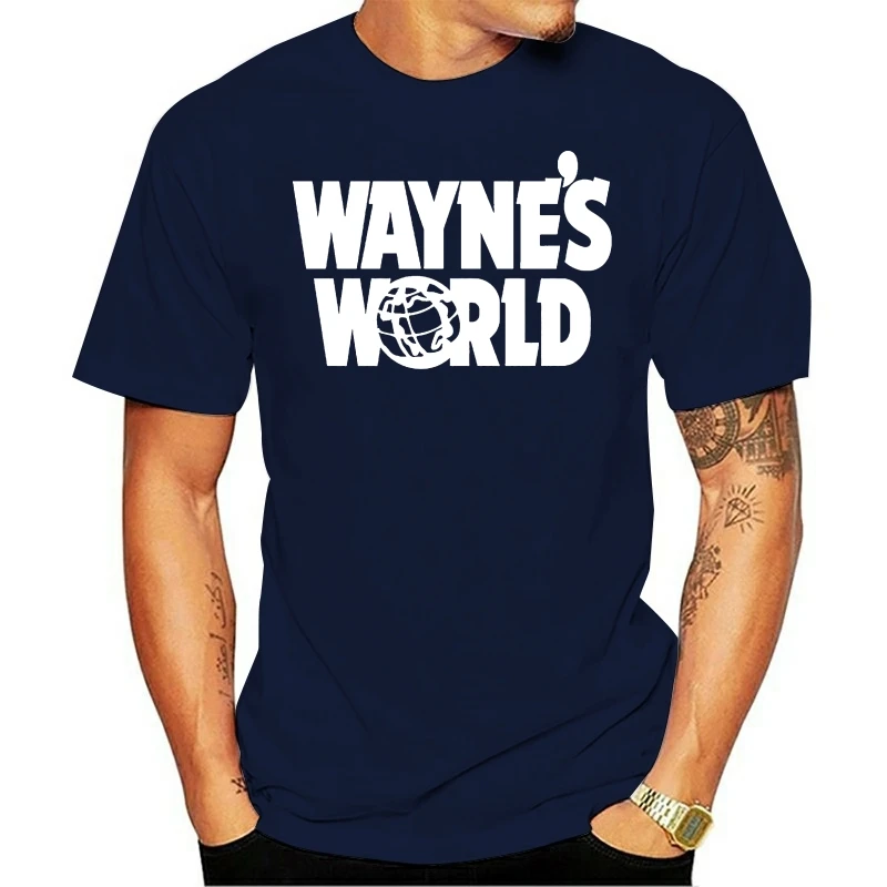 WAYNES WORLD Printed Tshirt Tee Top Party Halloween Retro Fan Fancy Dress Stag