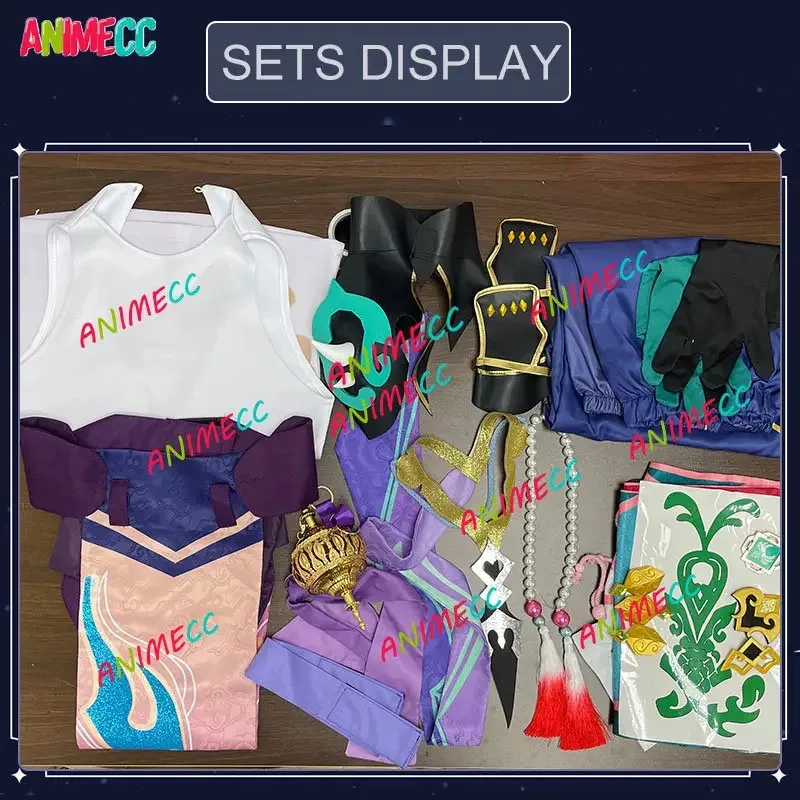 2025 Genshin Impact Xiao Cosplay Kostüm Perücke Kimono Uniform Halloween Party Kostüme Anime für Männer Frauen