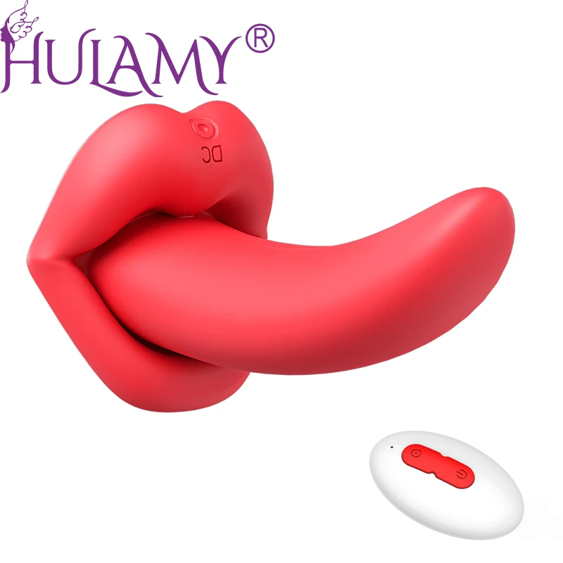 Remote Control Tongue Licking Vibrator Female Vaginal Oral Clitoris Stimulator G Spot Massager Adult Goods Sex Toys for Women