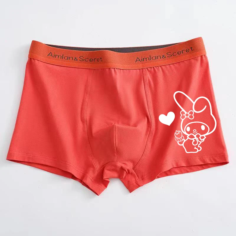 Couple Underwear Hello Kitty Women\'s Underwear Solid Color Cute Cartoon Low Waist G String Pants Wrapped Hip Girl Accessories