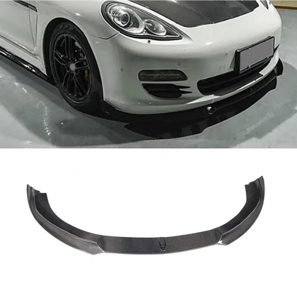 

VACOMUL Carbon Fiber Front Bumper Lip Spoiler for Porsche Panamera 970 2010-2013 Head Chin Shovel Guard FRP Black Bodykits