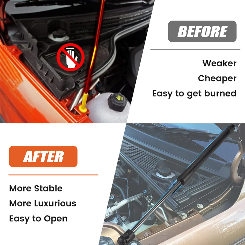 AY03-For هامر H3 2006-2010 غطاء المحرك الأمامي للسيارة دعم قضيب صدمة الربيع تبختر بونيه رفع قوس