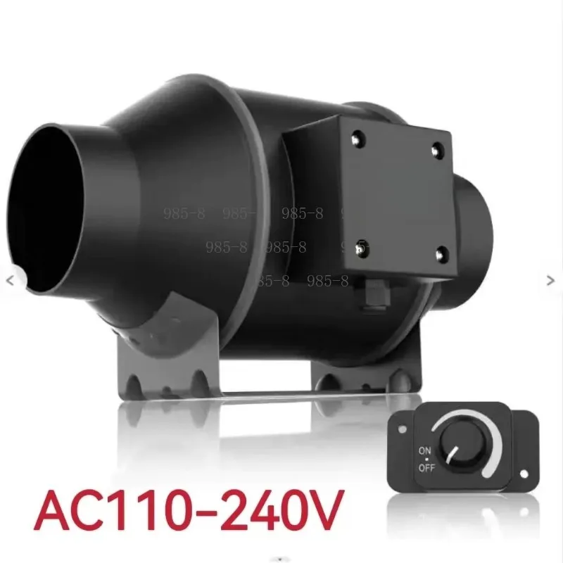 For Odor Treatment, Mold Suppression and Fresh Air Supply, 6 Inch Inline Duct Fan with EC Motor 350 CFM Large Air Volume