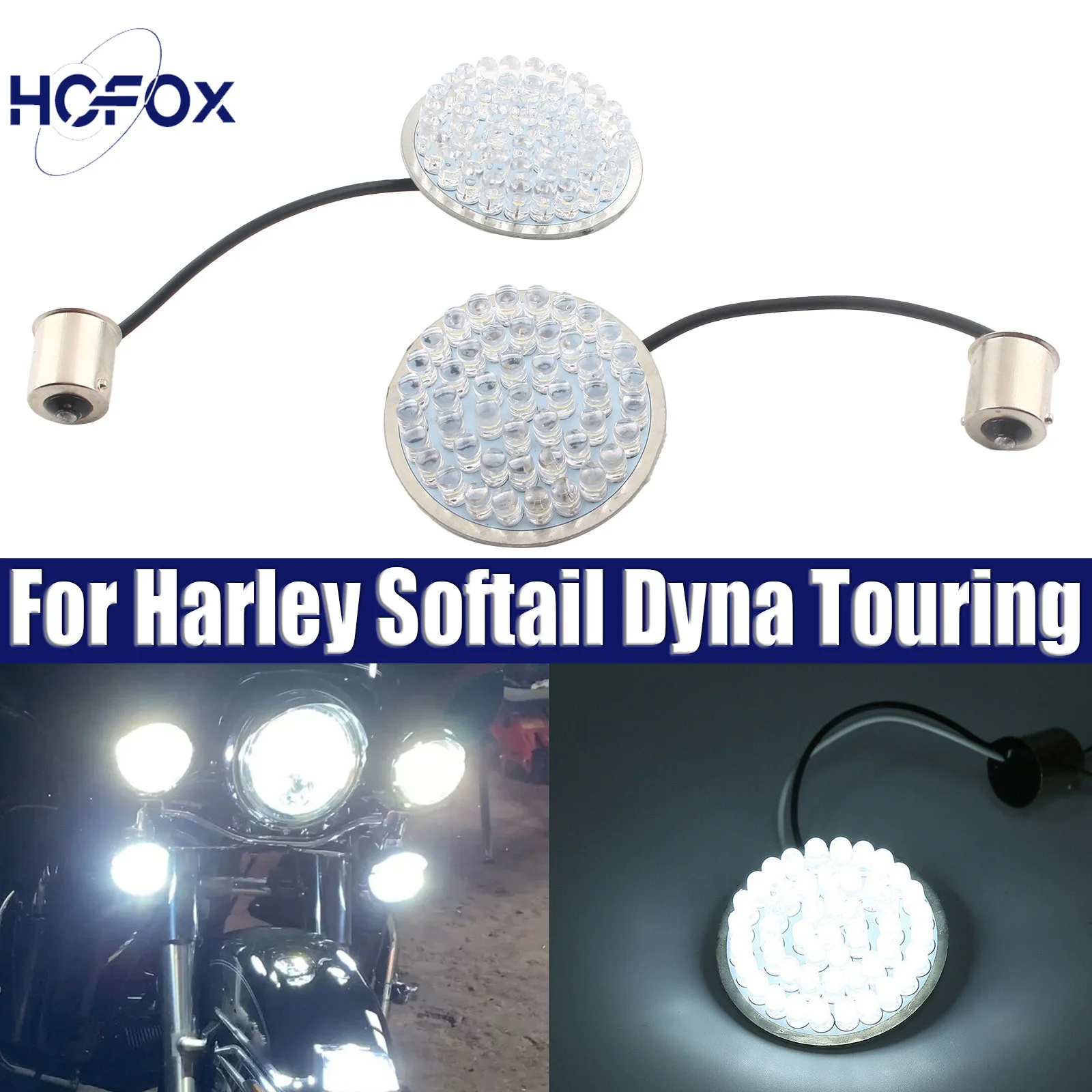 

1157 Led Turn Signal Lights For Harley Softail Dyna Touring